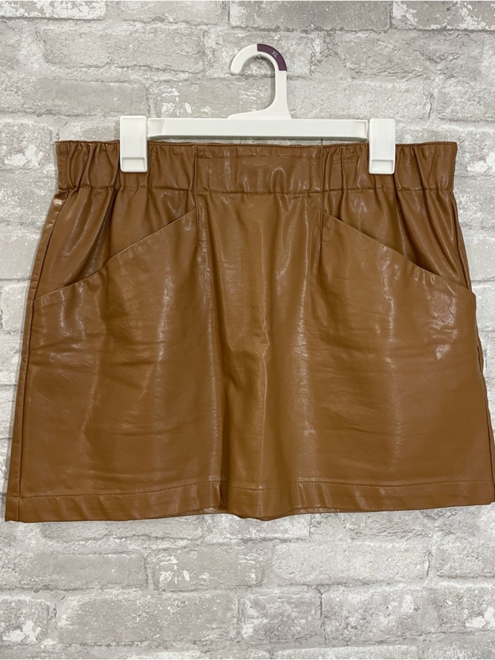 JOLT Faux Leather Mini Skirt